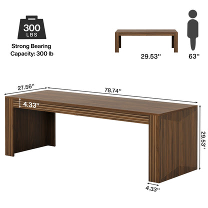 79-Inch Extra Long Desk, Two Person Double Desk