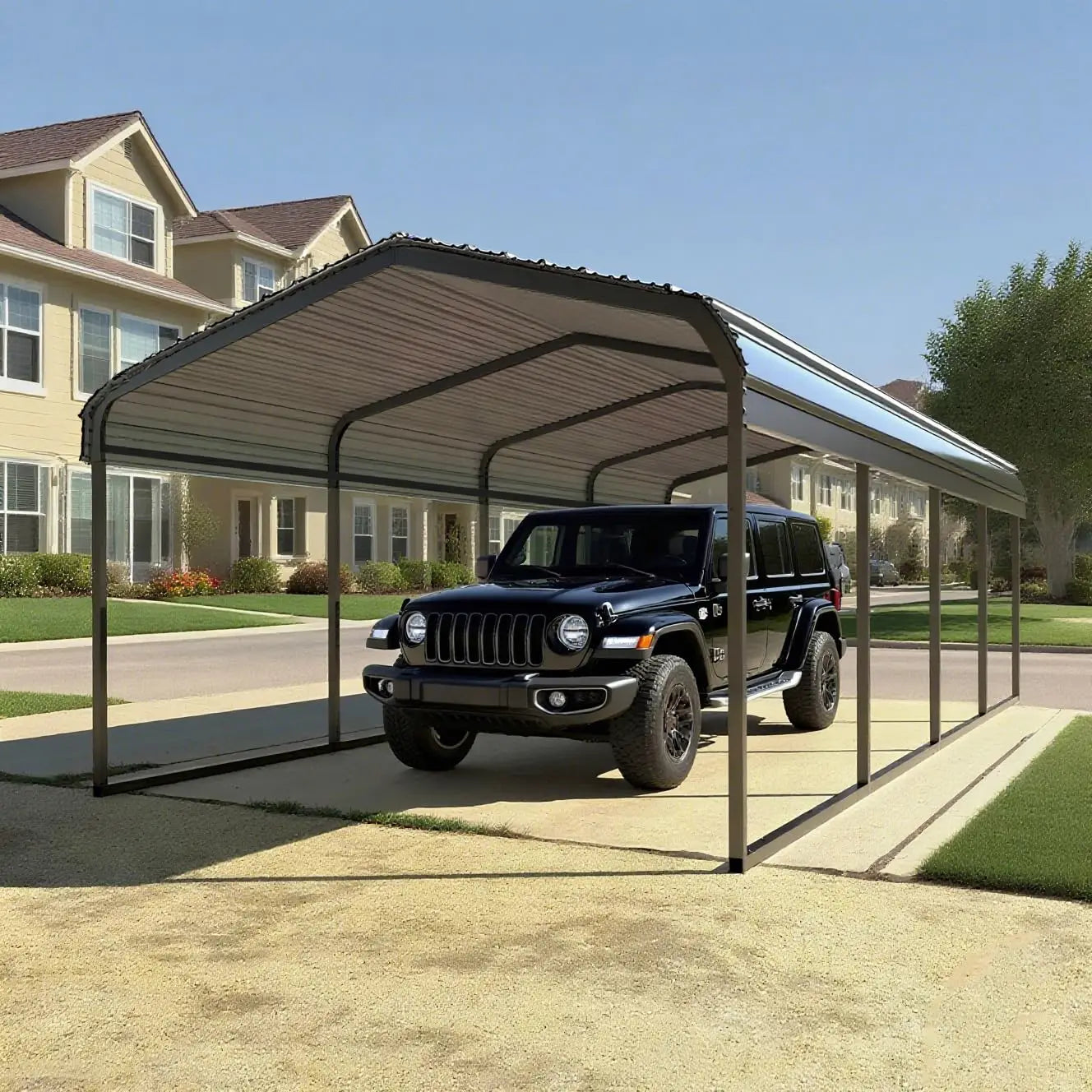 20x20 FT Extra-Large Heavy-Duty Metal Carport