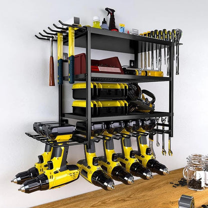 Heavy Duty Power Tool Wall Mounted Storage Rack.