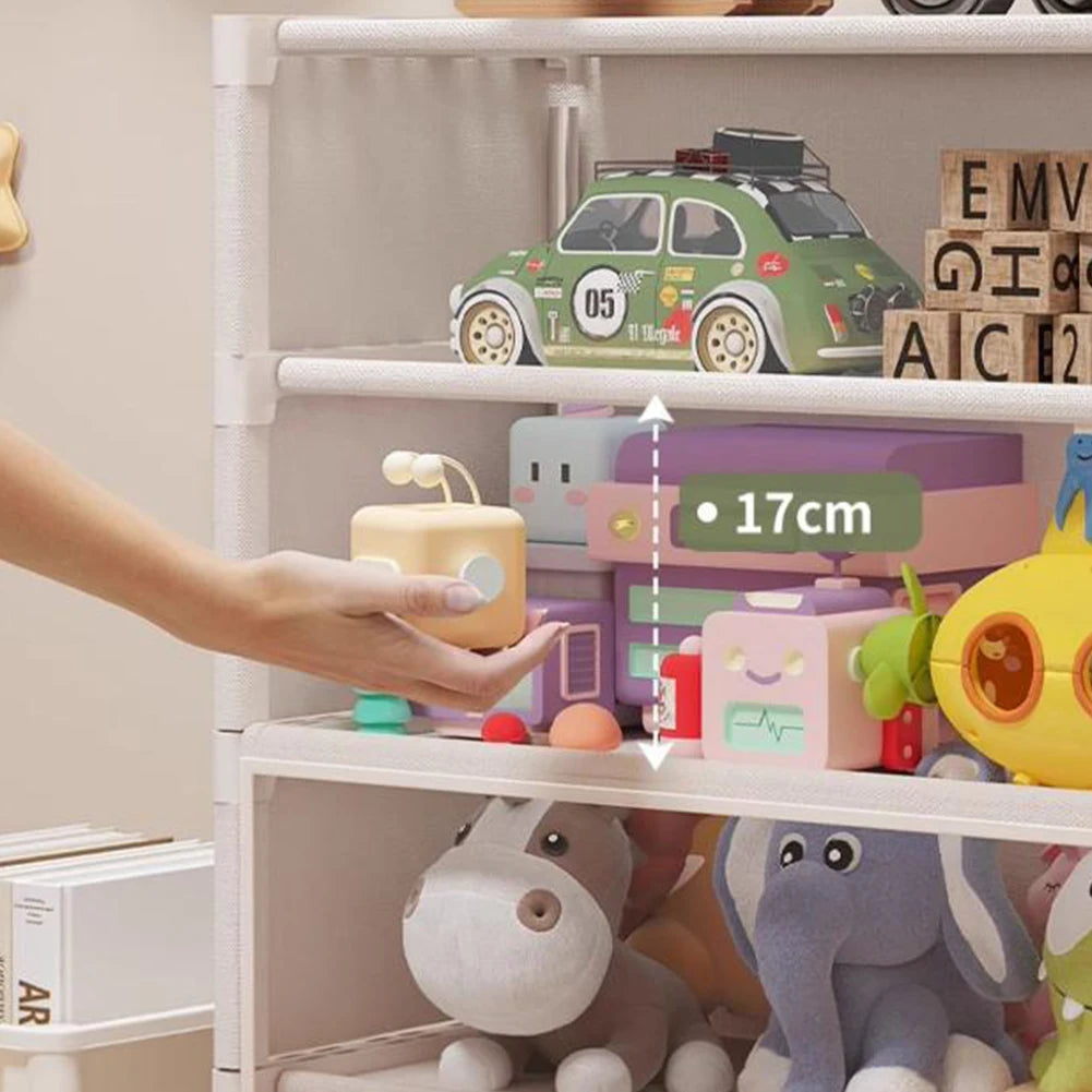 7 Tier Organizer Rack with Clear Flip Door