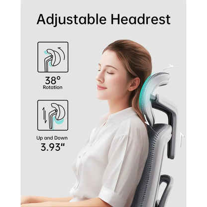 Big and Tall Ergonomic Office Chair with 3D Adjustable Armrests Adjustable Lumbar Support and High Back,