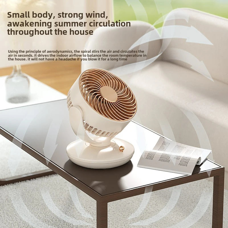 6" Portable Oscillating Desk Fan, 3 Speed Settings
