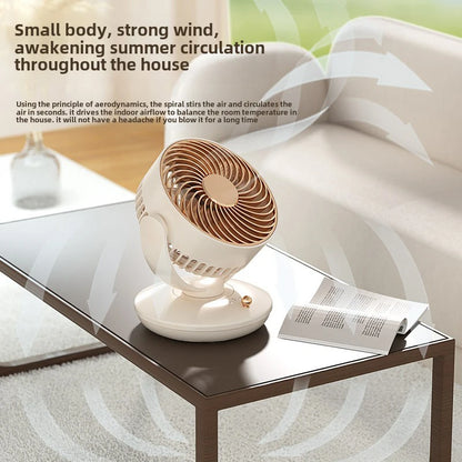 6" Portable Oscillating Desk Fan, 3 Speed Settings