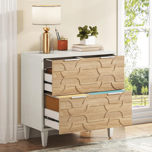 2-Drawer Lateral Filing Cabinet for A4/Letter/Legal Size