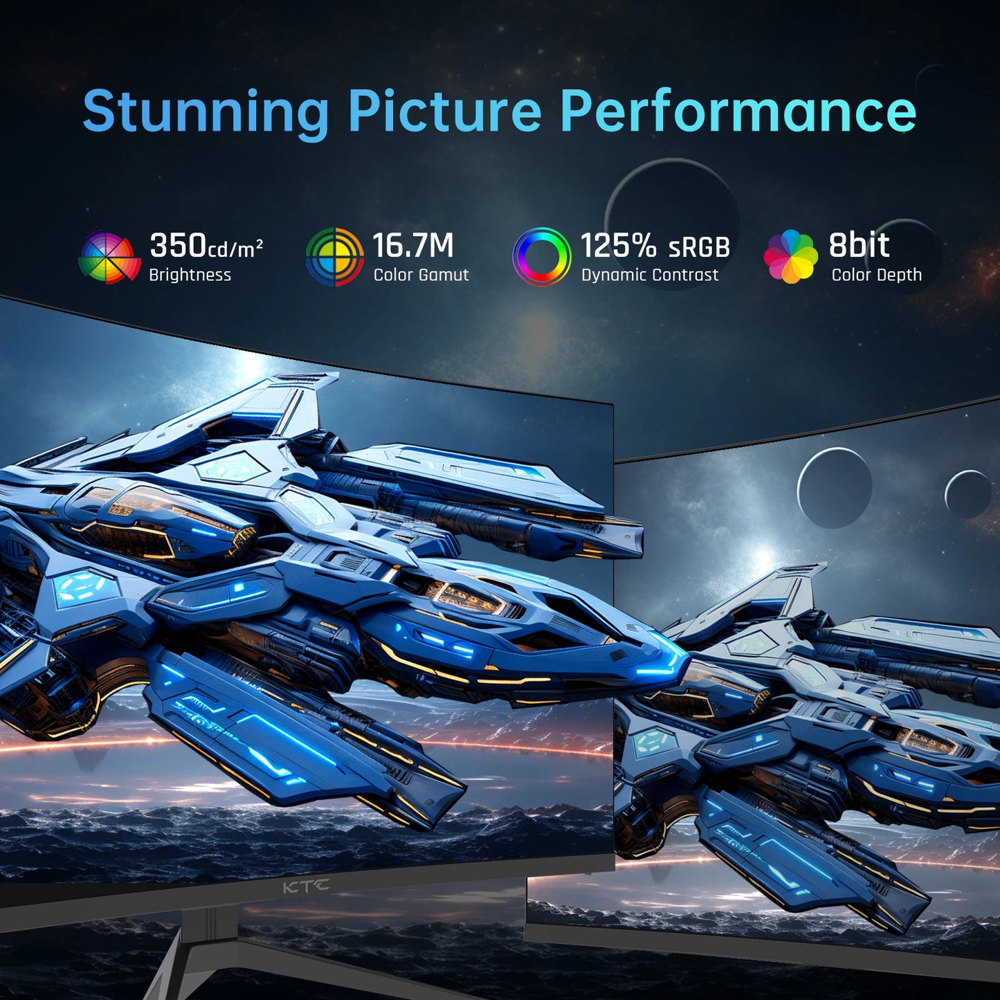 32-inch Adjustable 240Hz Curved Gaming Monitor 1500R 1080P