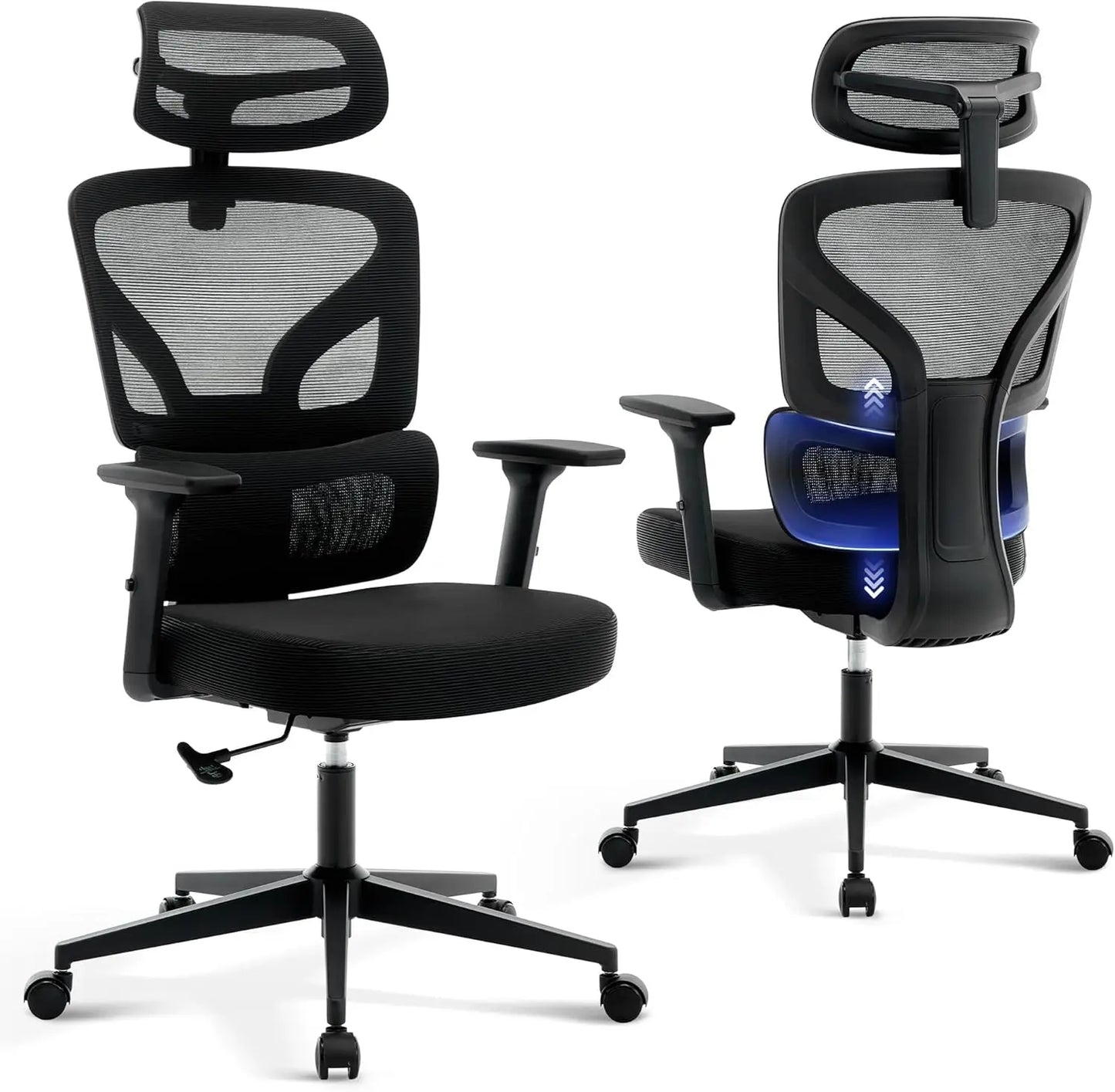 Ergonomic Computer Office / Gaming Chair with Adjustable Lumbar Support,