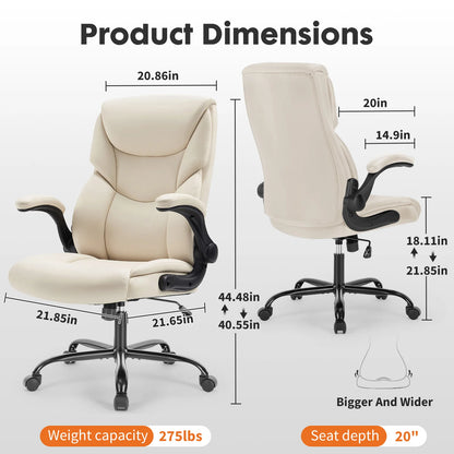Heavy Duty Ergonomic Office / Gaming Chair with Flip-up Arms