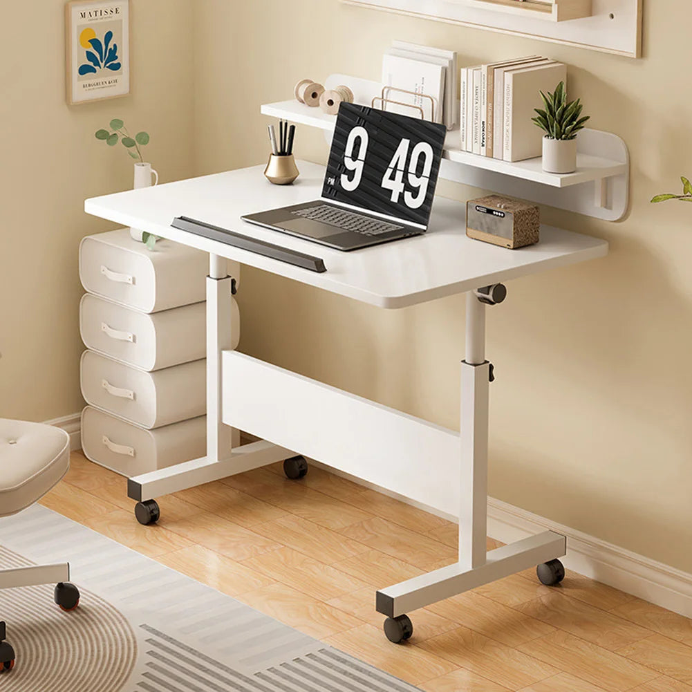 Small Standing Rolling Adjustable Height Stand Up Desk with Wheels