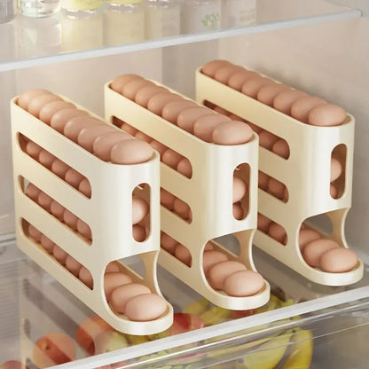 4 Layer Automatic Rolling Egg Holder Rack