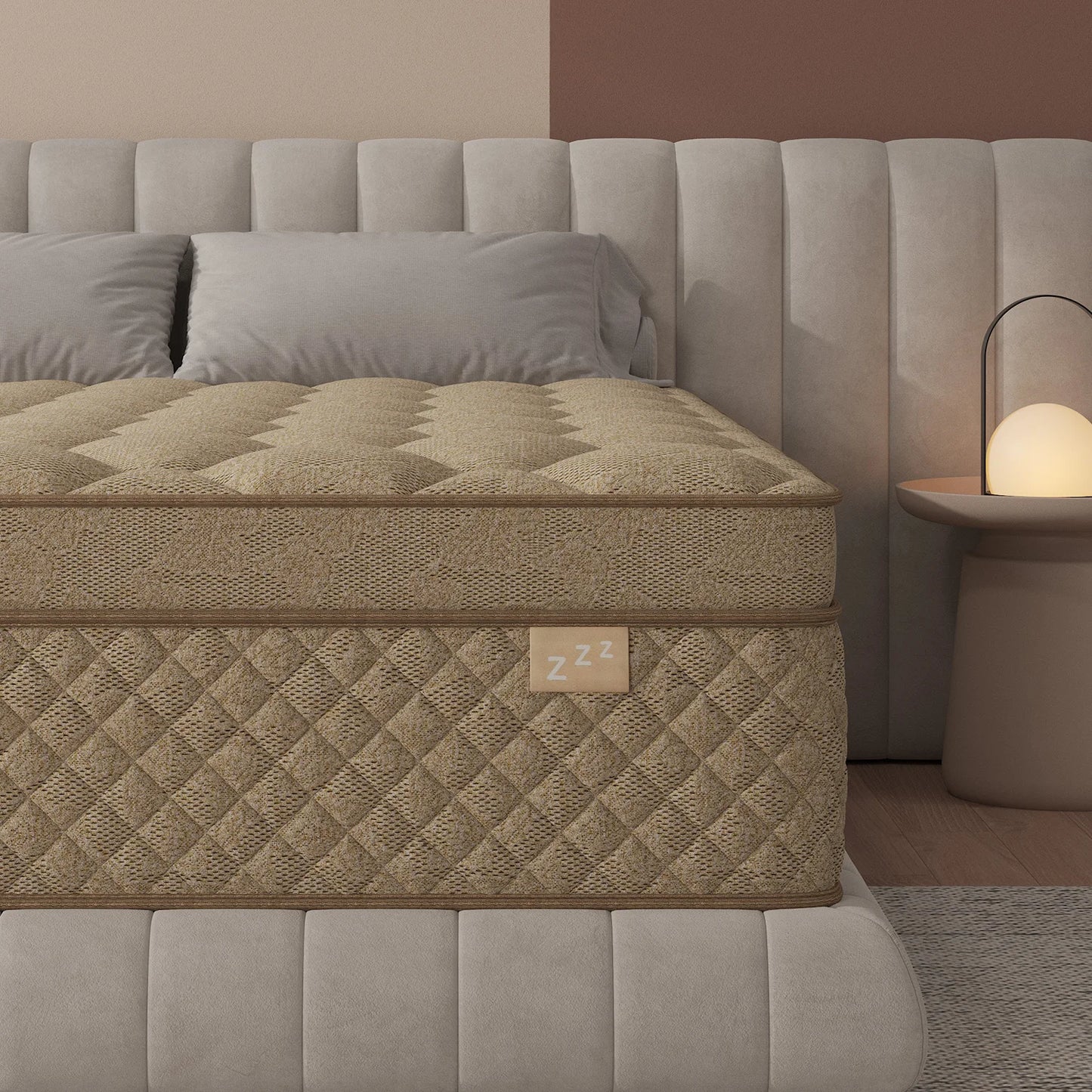 12"14" Gel Memory Foam Hybrid Pocket Spring Mattress. Twin Full Queen King Mattress, Medium Firm with Motion Isolation