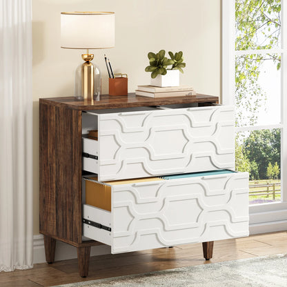 2-Drawer Lateral Filing Cabinet for A4/Letter/Legal Size