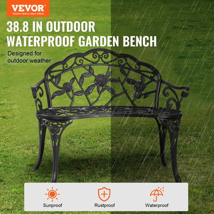 Metal Outdoor Park / Garden Bench