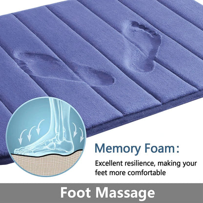 Super Absorbent Bathmat Memory Foam Carpet Non-Slip Bathroom Rug