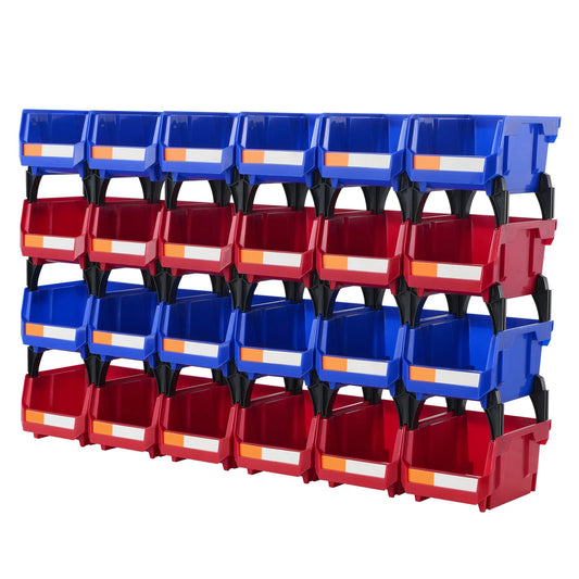 24pcs Stackable Organizer Storage Container Bin 5x4*3 inch