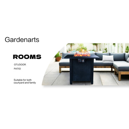 Outdoor Gas Fire Pit Table Patio Propane - 50,000 BTU