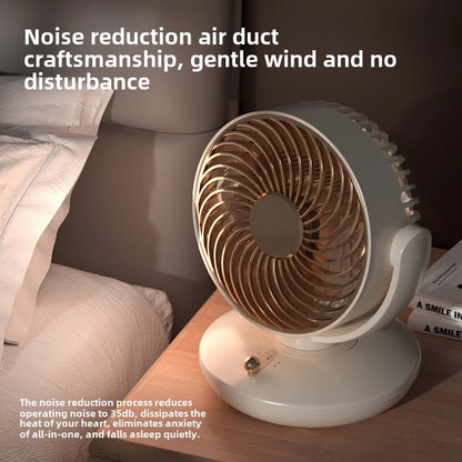 6" Portable Oscillating Desk Fan, 3 Speed Settings