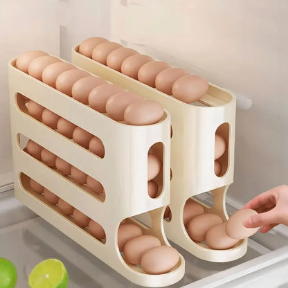 4 Layer Automatic Rolling Egg Holder Rack