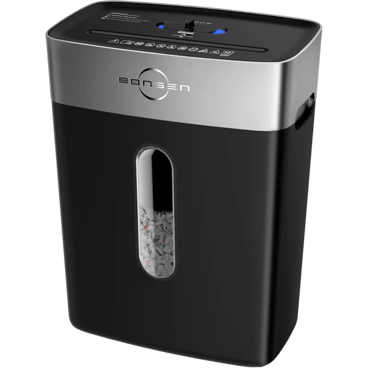 BONSEN 10-Sheet Cross-Cut Home Office Shredder P-4 Security suit for Credit Card, 4-Gal Bin