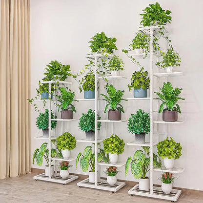 7 Tier Indoor Outdoor, Metal Plant Stand