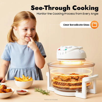110V 17.96Qt Visual Air Fryer with Grill Rack