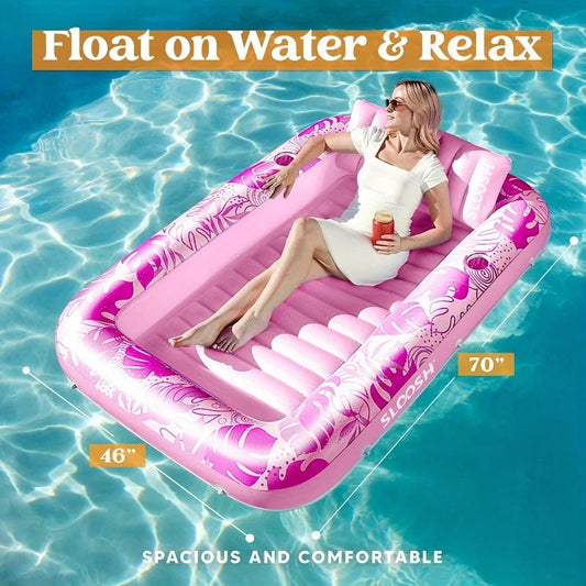 Inflatable Tanning Pool, with Pillow