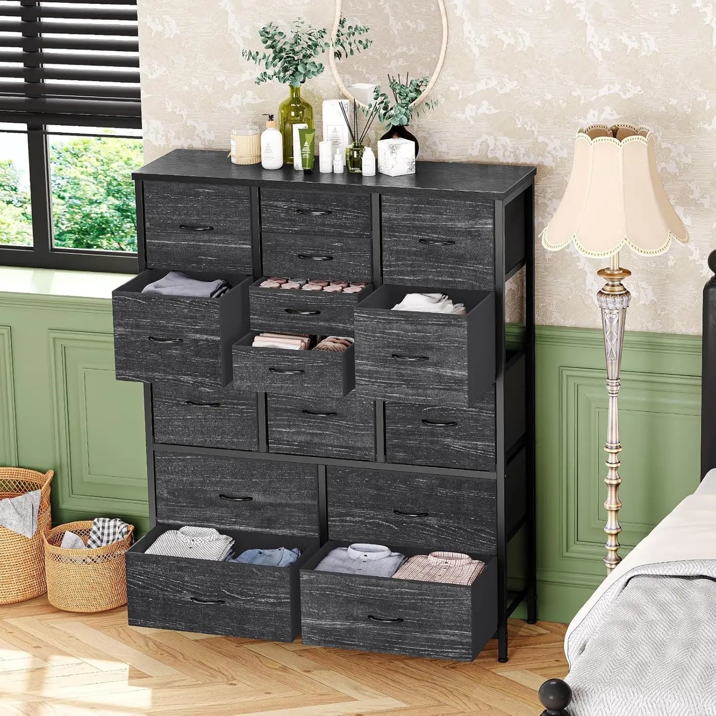 Chest of 15 Metal Frame Drawers
