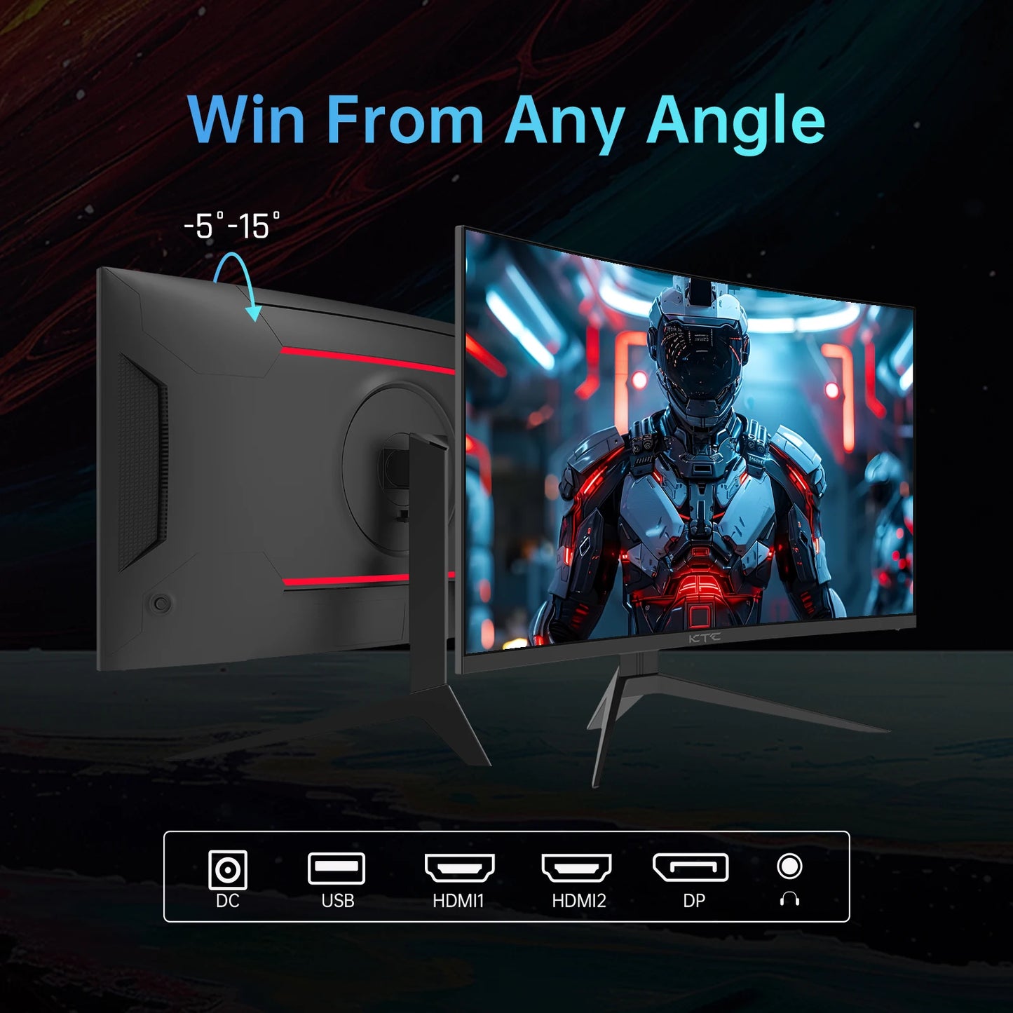 32-inch Adjustable 240Hz Curved Gaming Monitor 1500R 1080P