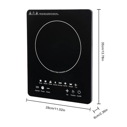 110V 750W Electric Induction Cooktop 8 Power Levels