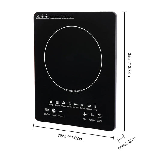 110V 750W Electric Induction Cooktop 8 Power Levels