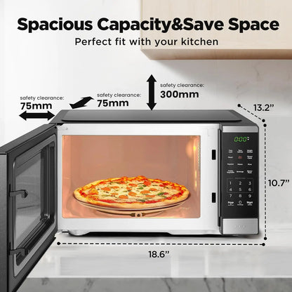 C0.9 Cu Ft Countertop Microwave Oven with One-Touch Start