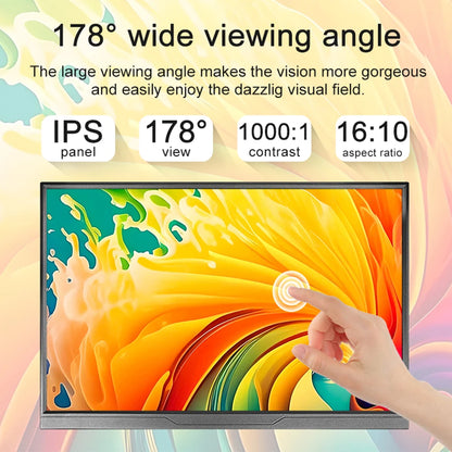14inch Touch Screen Monitor, Ultra-thin 1200P IPS USB-C HDMI External Second Screen for Laptop PC Cell Phone Switch PS4/5 Xbox