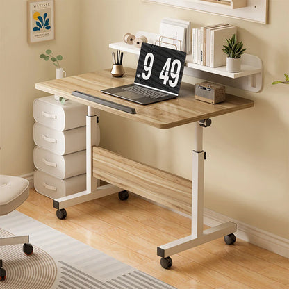 Small Standing Rolling Adjustable Height Stand Up Desk with Wheels