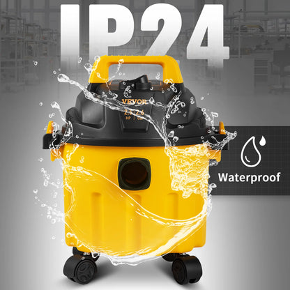 3 in 1 Wet Dry Portable Shop Vacuum with Blowing Function Vac 2.6 Gallon 2.5 Peak HP