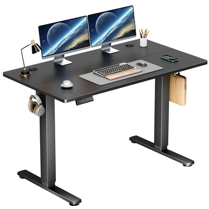 Ergonomic Height Adjustable 40x24 Inch Sit Stand Computer Desk / Workstation