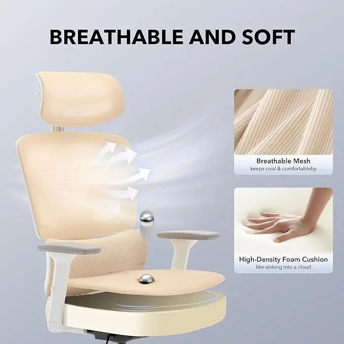 Ergonomic Computer Office / Gaming Chair with Adjustable Lumbar Support,