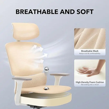 Ergonomic Computer Office / Gaming Chair with Adjustable Lumbar Support,