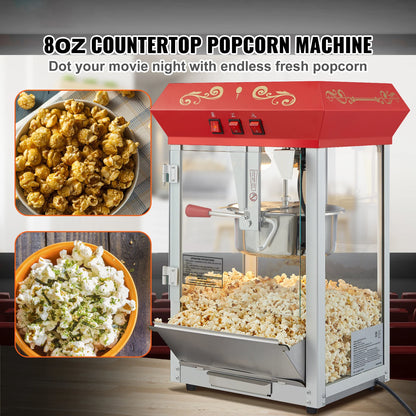 Electric Popcorn Maker with Scoop Spoon