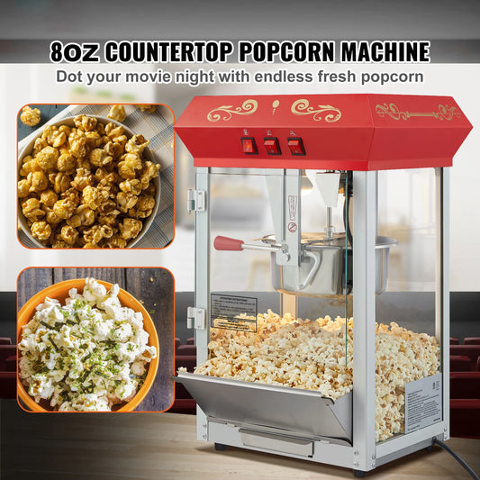 Electric Popcorn Maker with Scoop Spoon