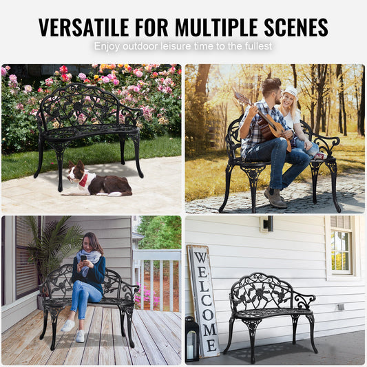 Metal Outdoor Park / Garden Bench