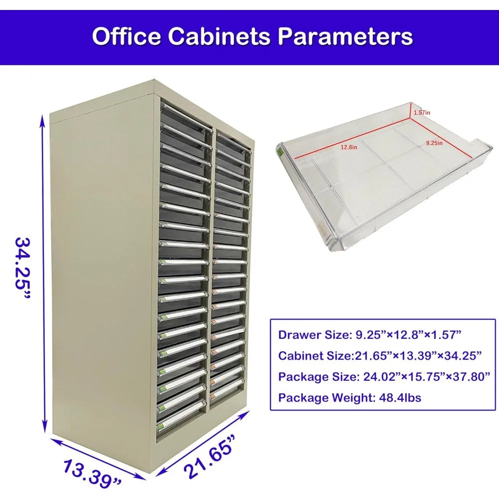 36 Drawers Metal Document Storage Box