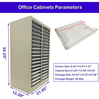 36 Drawers Metal Document Storage Box
