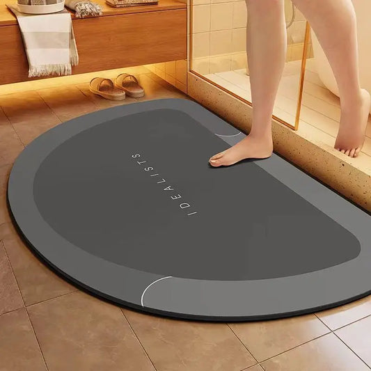 1pc New Type Diatom Mud Bathroom Mat - Quick-drying, super absorbent and anti-slip floor mat.