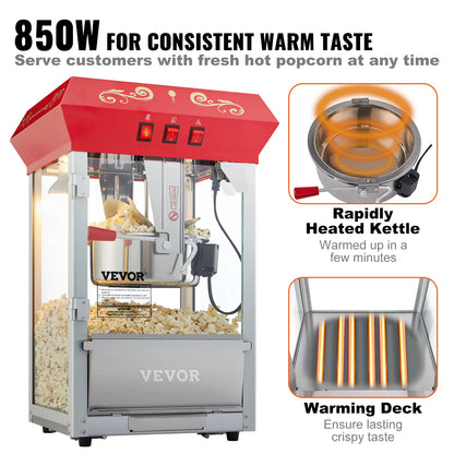 Electric Popcorn Maker with Scoop Spoon