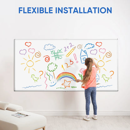 Foldable Double-Sided Whiteboard 60x36 Inch, Magnetic Dry Erase Board