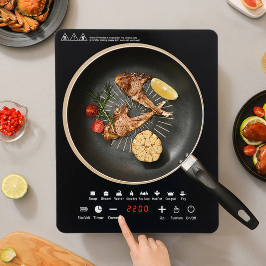 110V 750W Electric Induction Cooktop 8 Power Levels