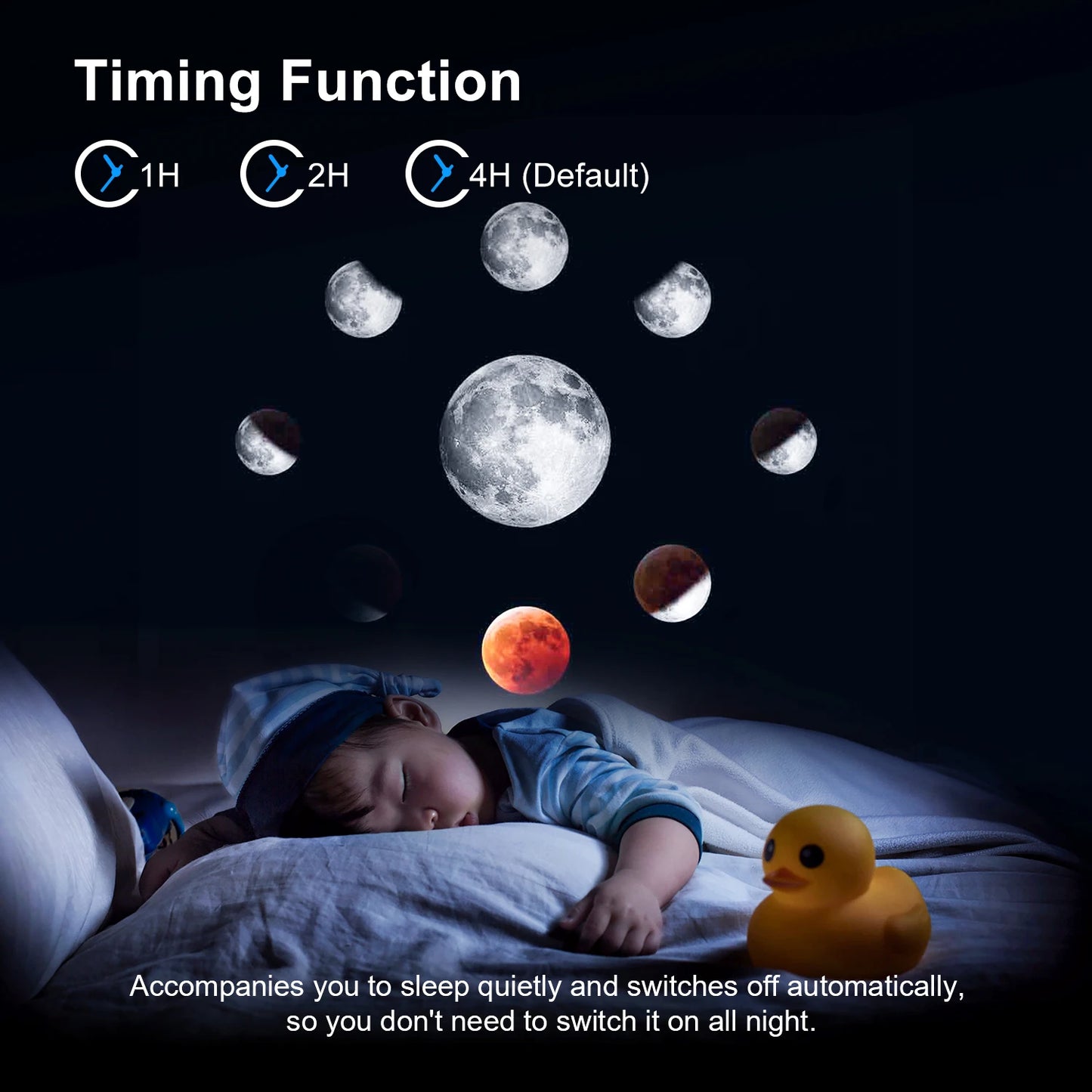 Galaxy Projection Night Light, Black Planetarium LED Lamp