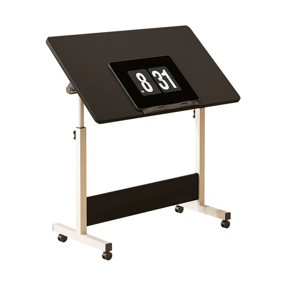 Small Standing Rolling Adjustable Height Stand Up Desk with Wheels