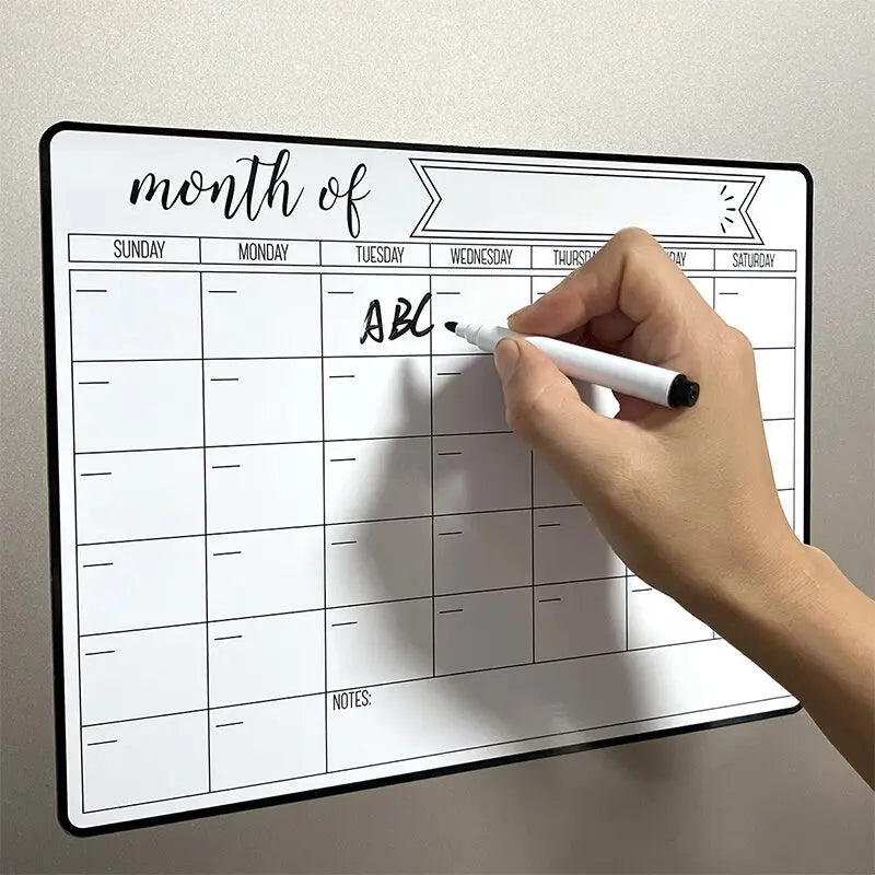 Magnetic Whiteboard Dry Erase Weekly Planner with Marker
