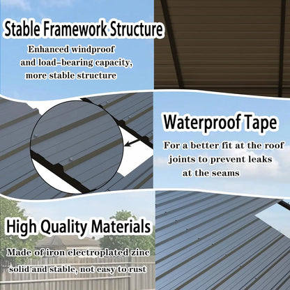 20x20 FT Extra-Large Heavy-Duty Metal Carport