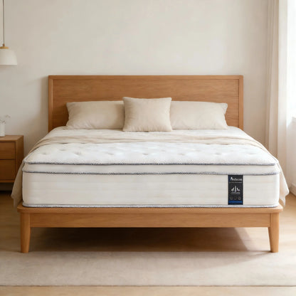 12 Inch Hybrid Mattress in a Box with Pocket Spring, Medium Firm, Motion Isolation Queen King Full Size Mattress